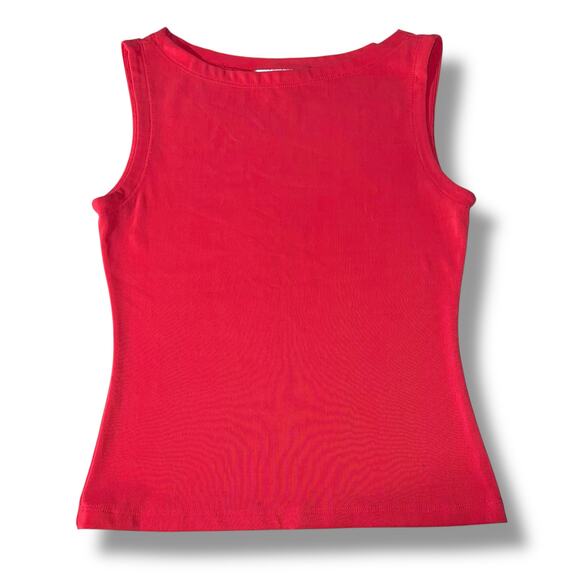 Vintage Necessary Objects Womens Blouse Shirt Top Boat Neck Slim Fit Coral Small - Picture 6 of 8